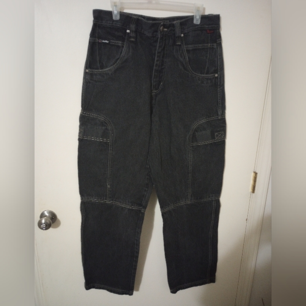 FUBU APPAREL COMPANY men's size w34 L34 black cargo pants